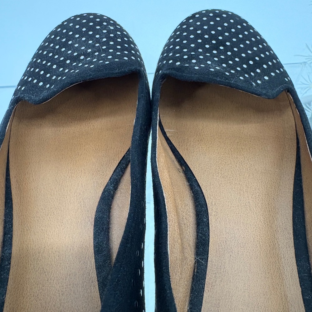 ABound Embellished Flat Shoes Round Toe Slip‎ On Faux Suede Black Womens Size 7 - Picture 7 of 9